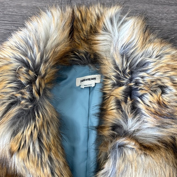 Zadig & Voltaire Faux Fur 'Furys' Coat (Size 34 / US XS) - Picture 2 of 7